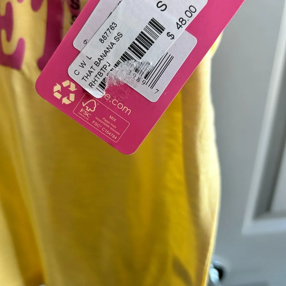 PJ Salvage That's Bananas short sleeve tee Always Chasing Sunsets size small #58